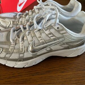 Nike Metallic Silver P-6000 Sneakers